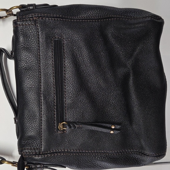The Sak Black Leather Messenger Bag - Picture 2 of 7